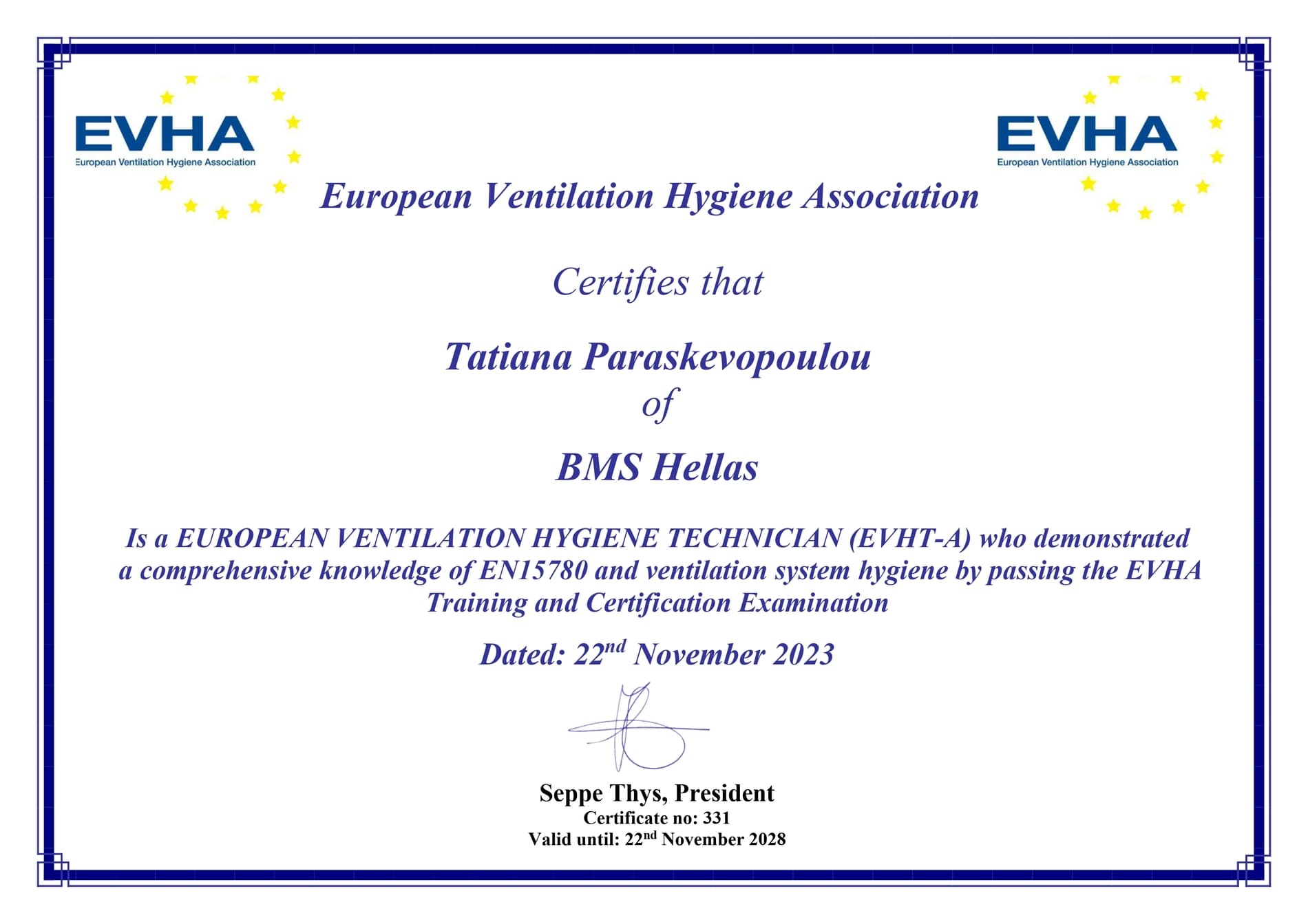 EVHA Tatiana Pap